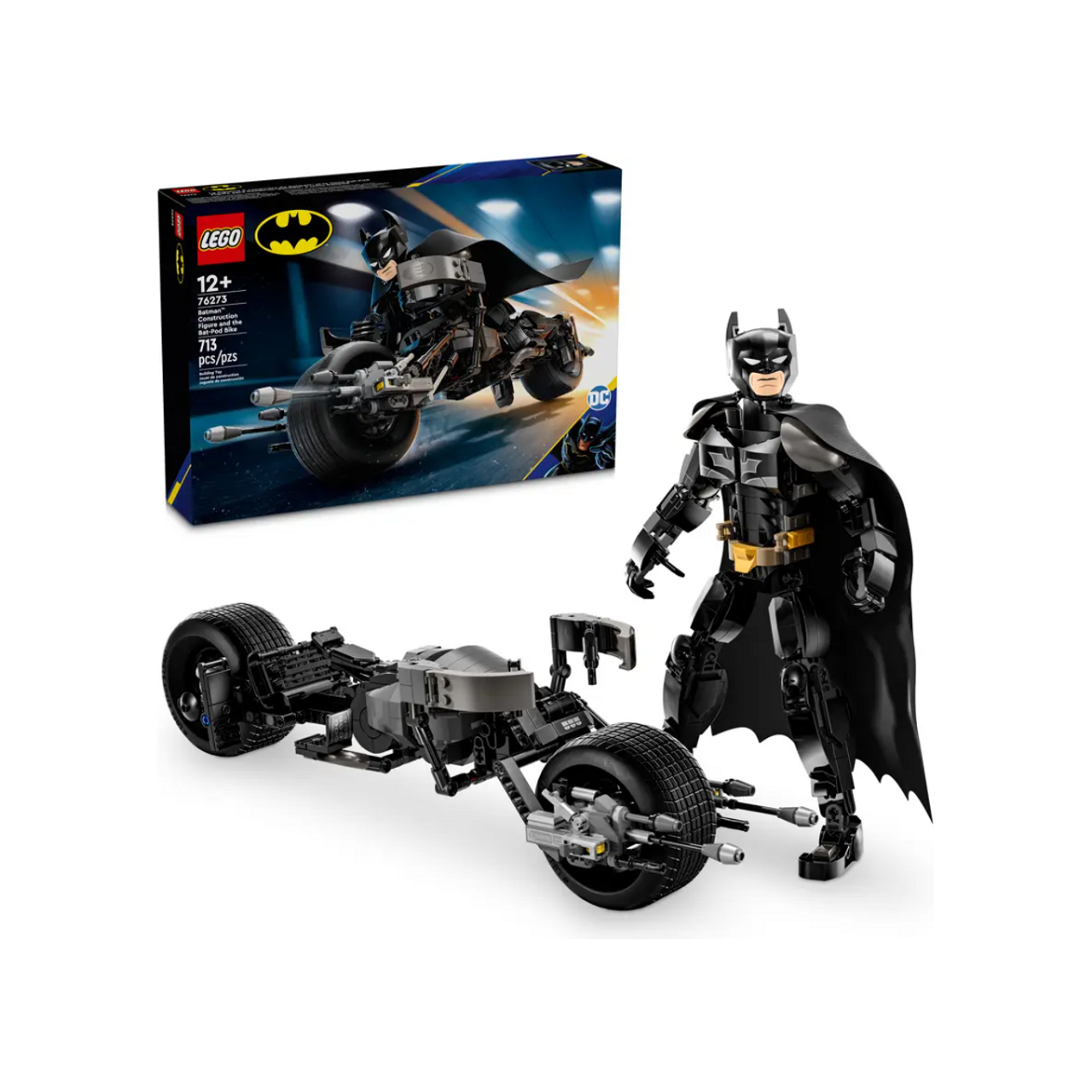Lego DC Super Heroes Batman Construction Figure And The Bat-Pod Bike 76273
