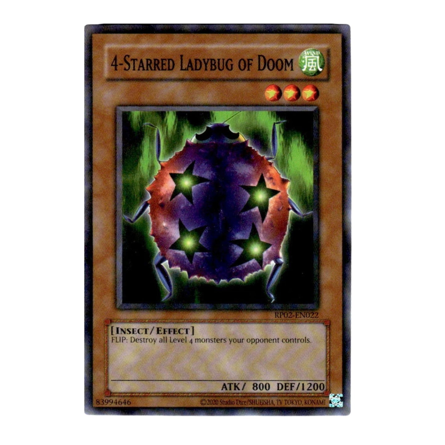Yu-Gi-Oh! 4-Starred Ladybug of Doom - Retro Pack 2 (2020 Date Reprint) (RP02)