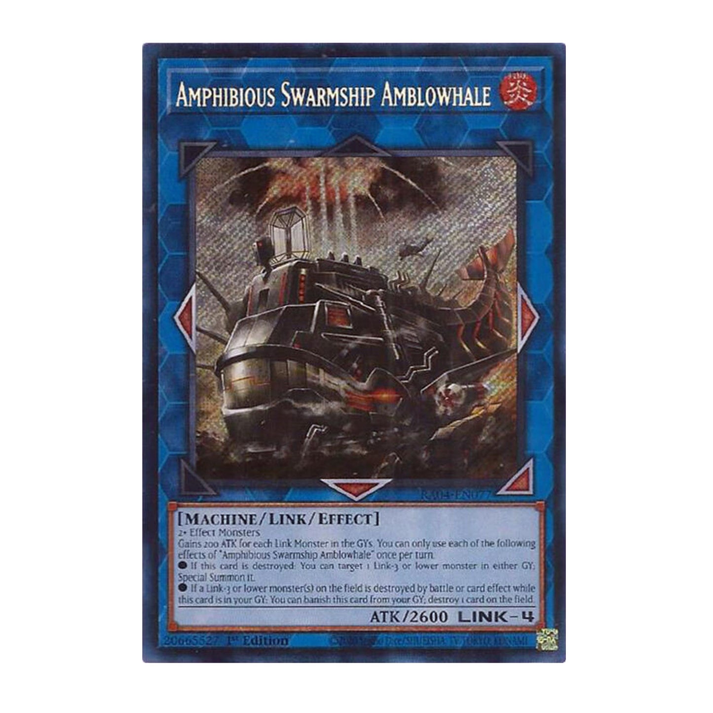 Yu-Gi-Oh! Amphibious Swarmship Amblowhale (Secret Rare) - Quarter Century Stampede