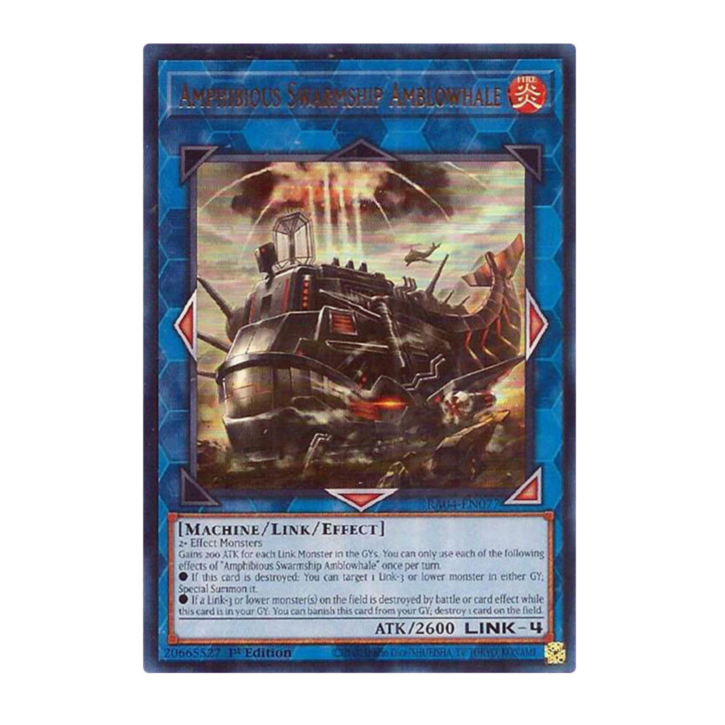 Yu-Gi-Oh! Amphibious Swarmship Amblowhale (UR) - Quarter Century Stampede