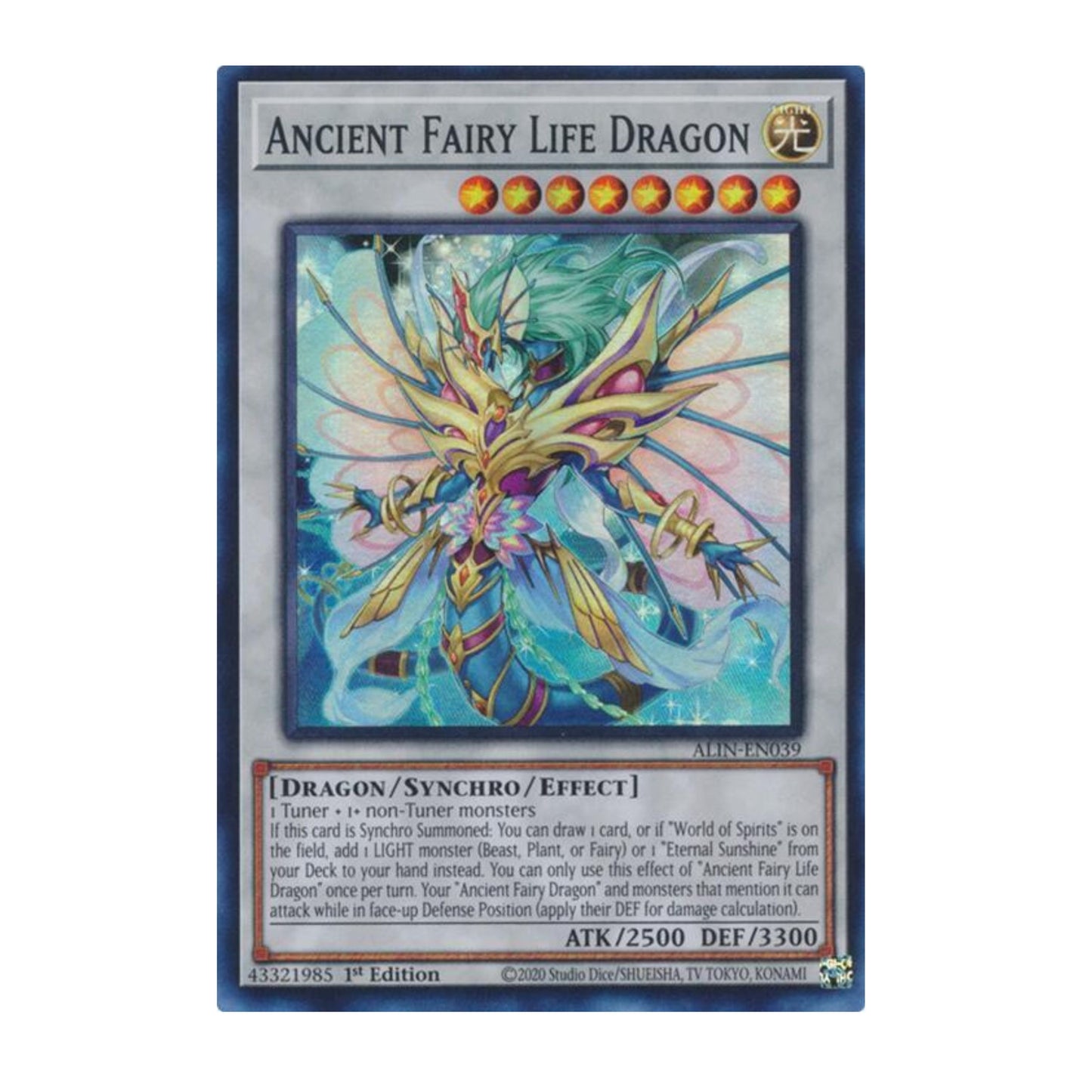 Yu-Gi-Oh! Ancient Fairy Life Dragon - Alliance Insight (ALIN)