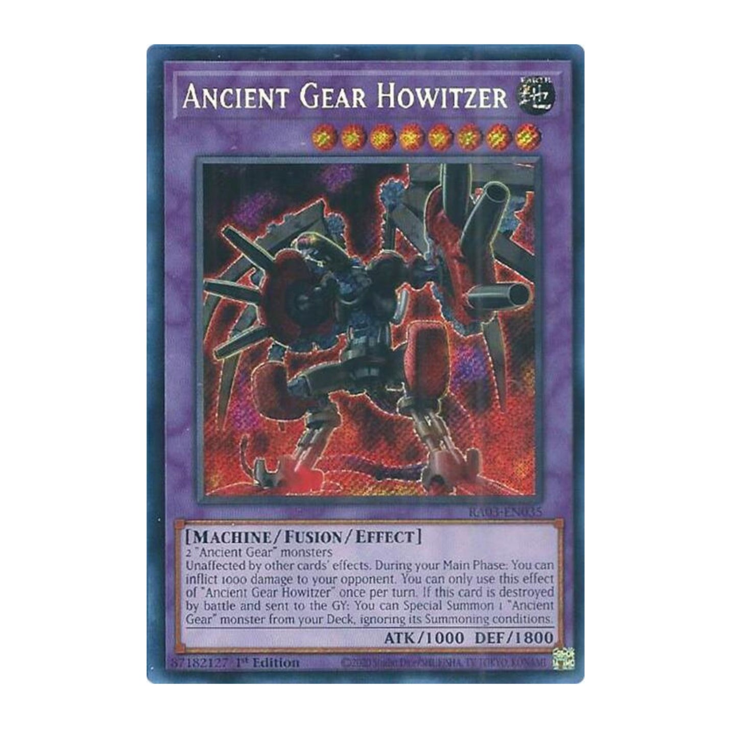 Yu-Gi-Oh! Ancient Gear Howitzer (Secret Rare) - Quarter Century Bonanza