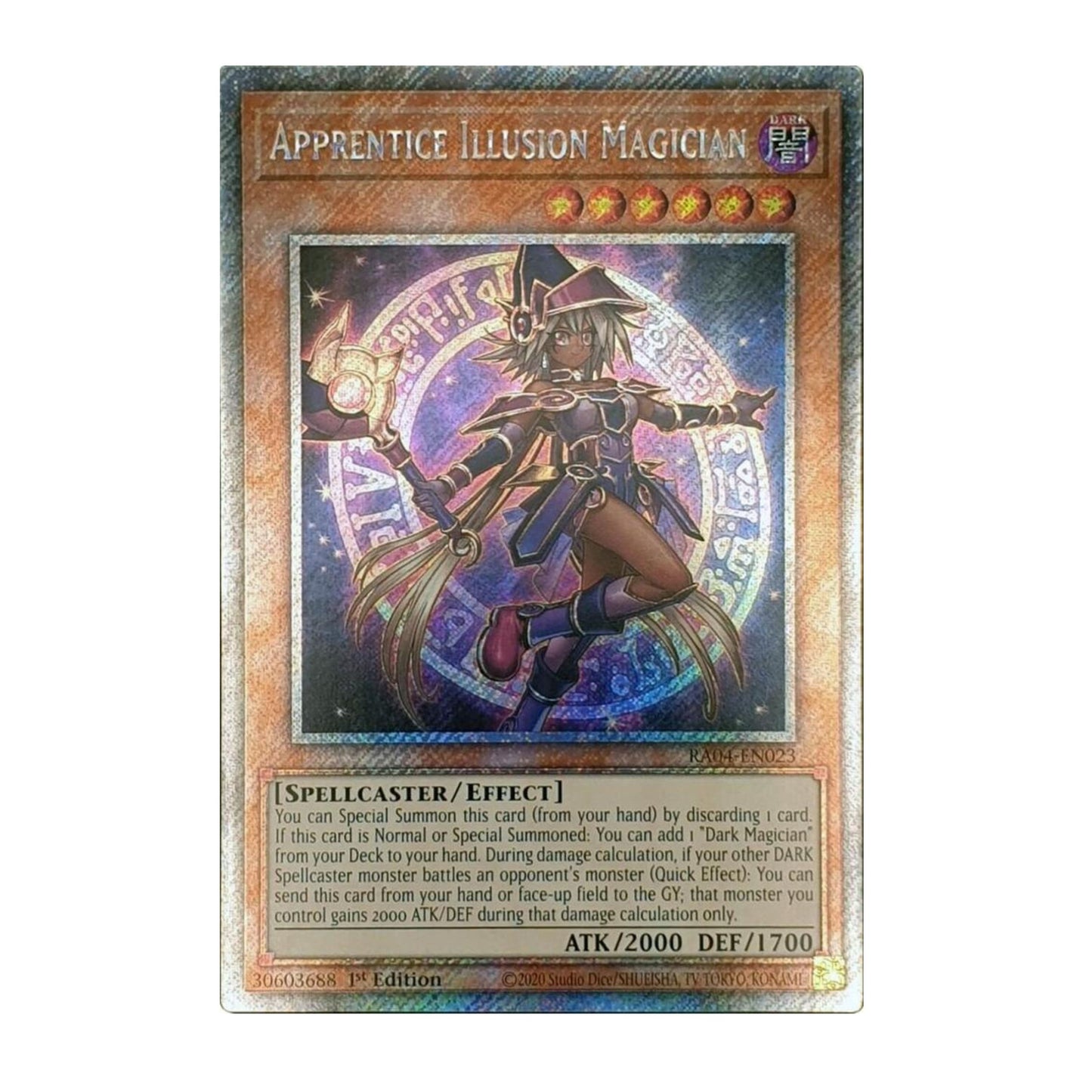 Yu-Gi-Oh! Apprentice Illusion Magician (Platinum Secret Rare) - Quarter Century Stampede