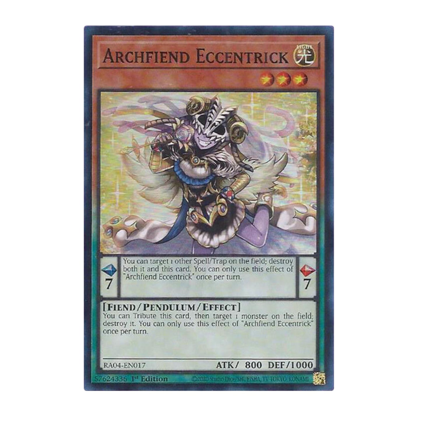 Yu-Gi-Oh! Archfiend Eccentrick -Super rare Quarter Century Stampede