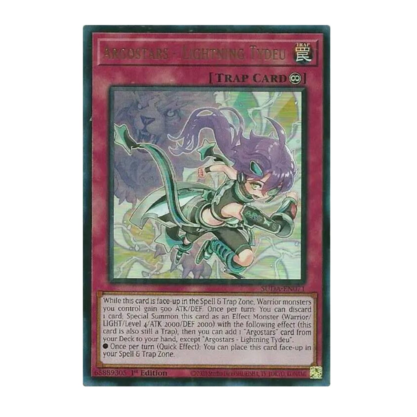 Yu-Gi-Oh! Argostars - Lightning Tydeu Ultra Rare - Supreme Darkness (SUDA)