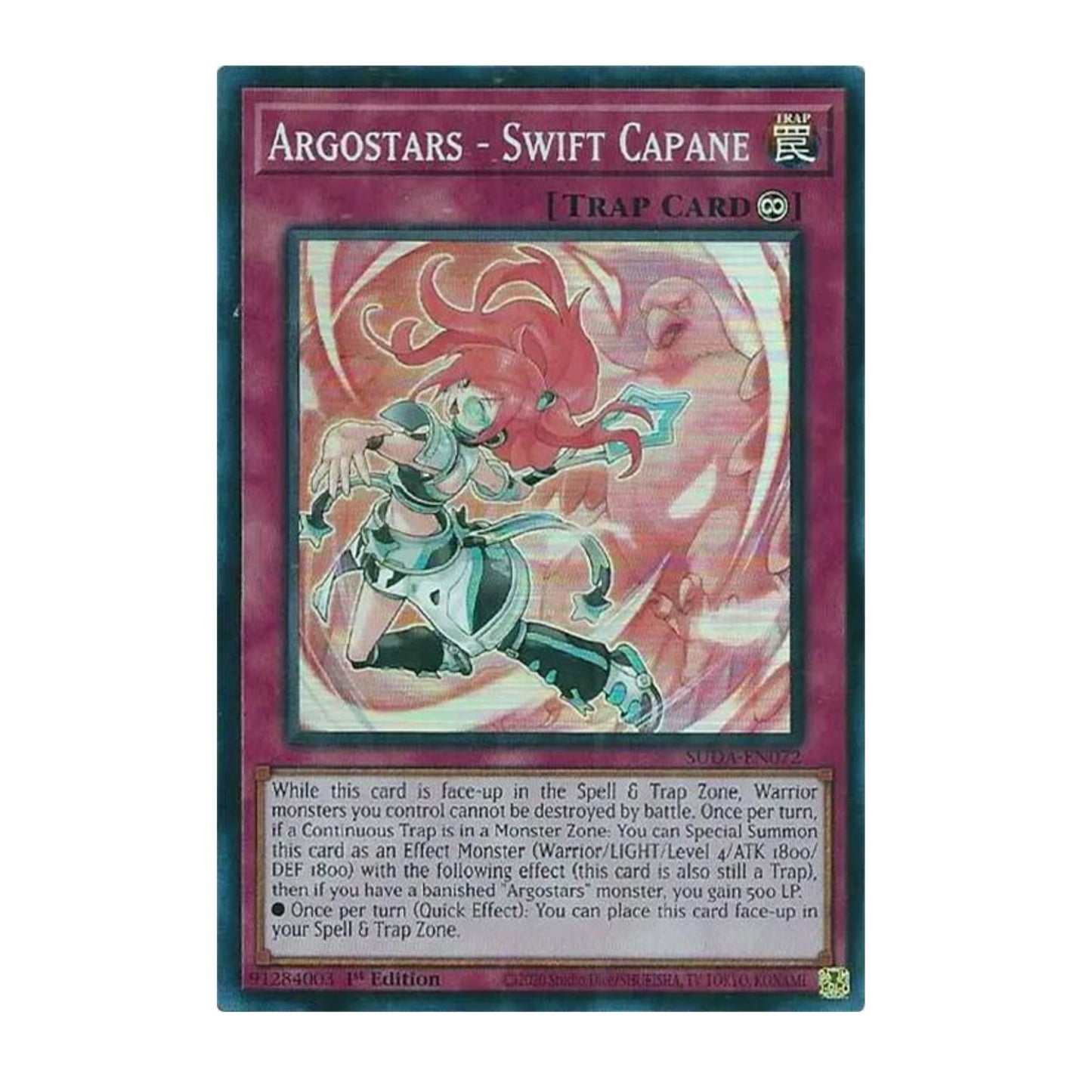 Yu-Gi-Oh! Argostars - Swift Capane Super Rare - Supreme Darkness (SUDA)