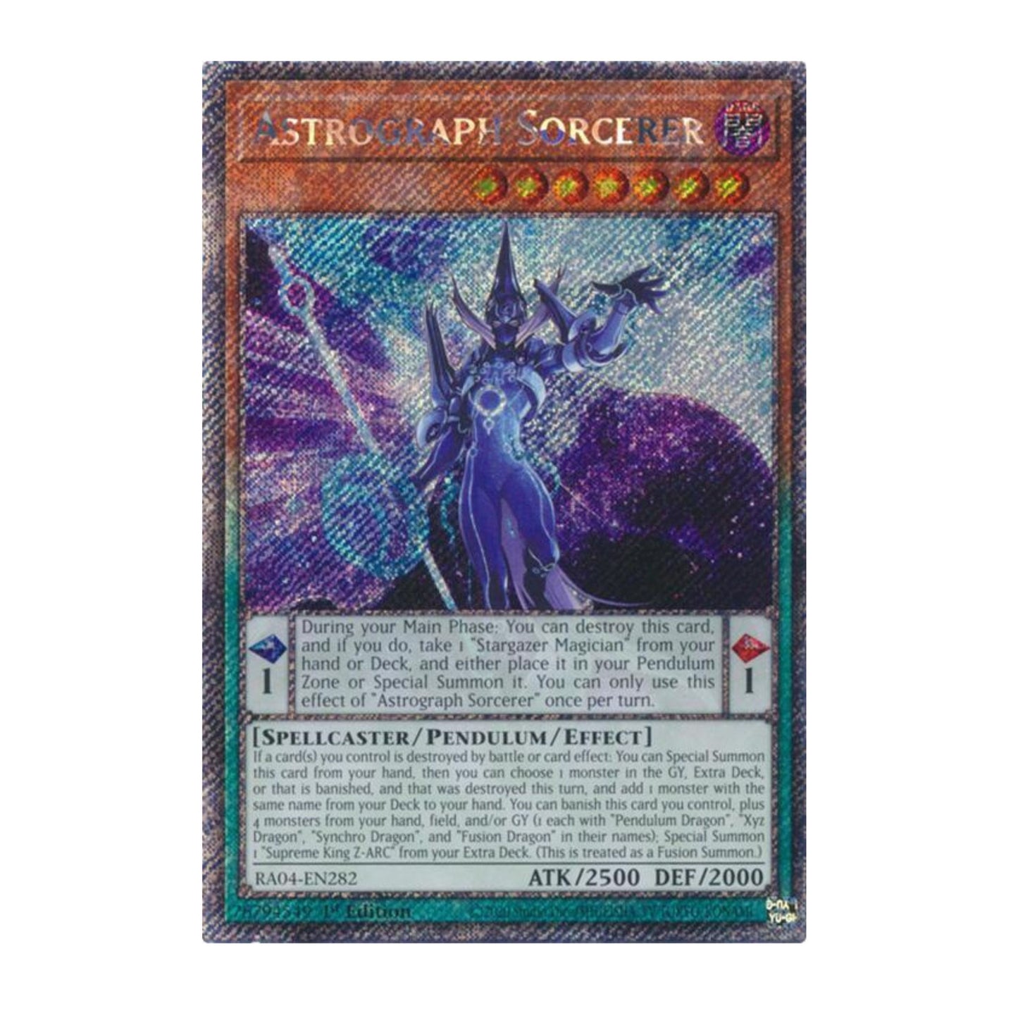 Yu-Gi-Oh! Astrograph Sorcerer (Platinum Secret Rare) - Quarter Century Stampede