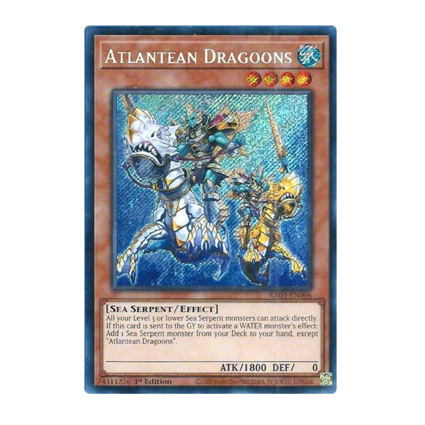 Yu-Gi-Oh! Atlantean Dragoons (Secret Rare) - Quarter Century Bonanza