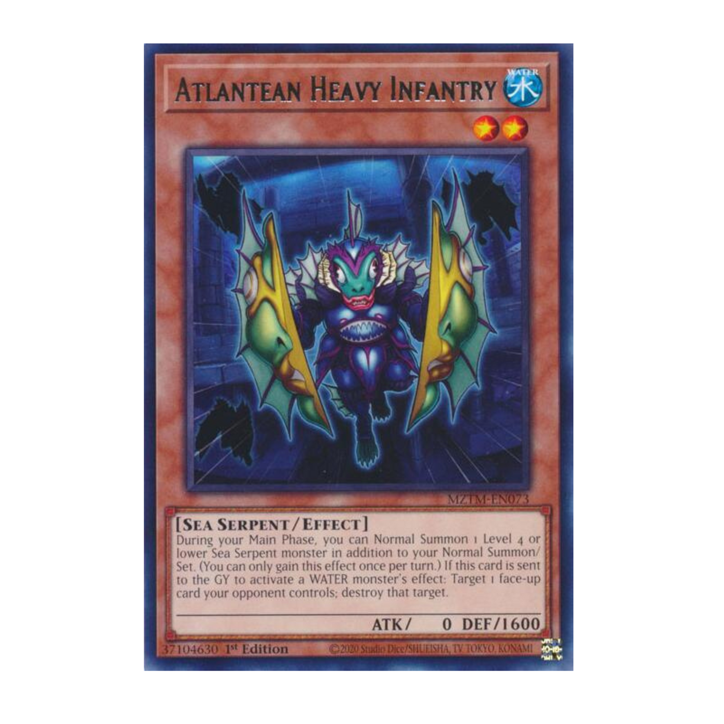 Yu-Gi-Oh! Atlantean Heavy Infantry - Maze of the Master (MZTM)