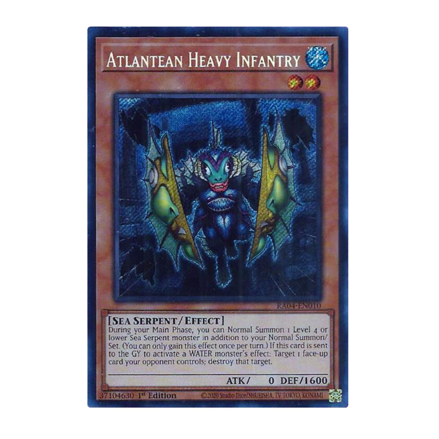 Yu-Gi-Oh! Atlantean Heavy Infantry (Secret Rare) - Quarter Century Stampede