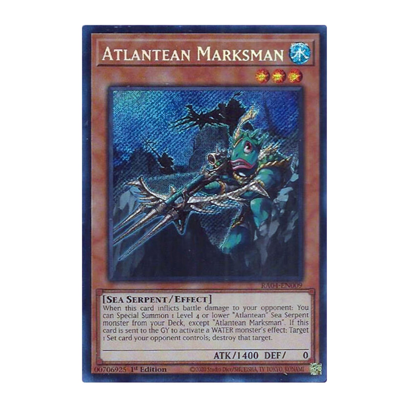 Yu-Gi-Oh! Atlantean Marksman (Secret Rare) - Quarter Century Stampede