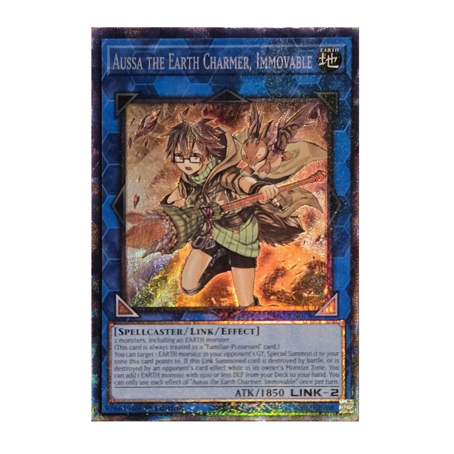 Yu-Gi-Oh! Aussa the Earth Charmer, Immovable (PCR) - Quarter Century Stampede