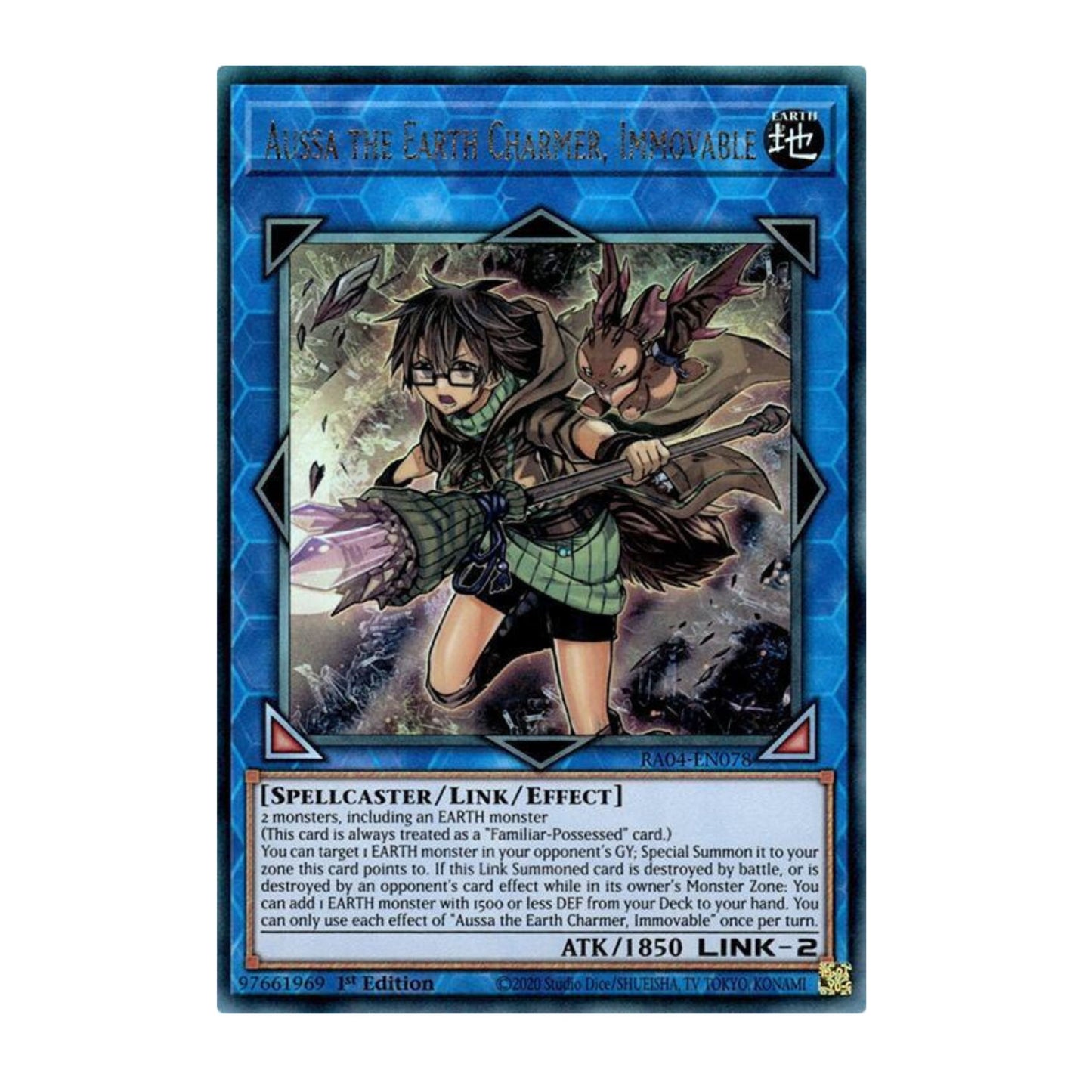 Yu-Gi-Oh! Aussa the Earth Charmer, Immovable (PUR) - Quarter Century Stampede