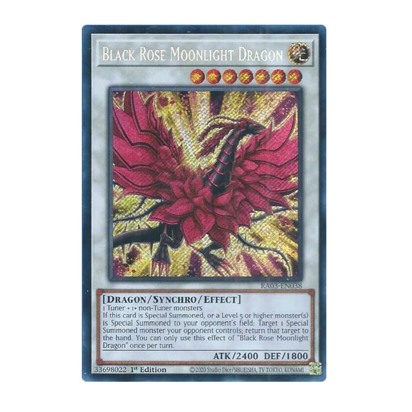 Yu-Gi-Oh! Black Rose Moonlight Dragon (Secret Rare) - Quarter Century Bonanza