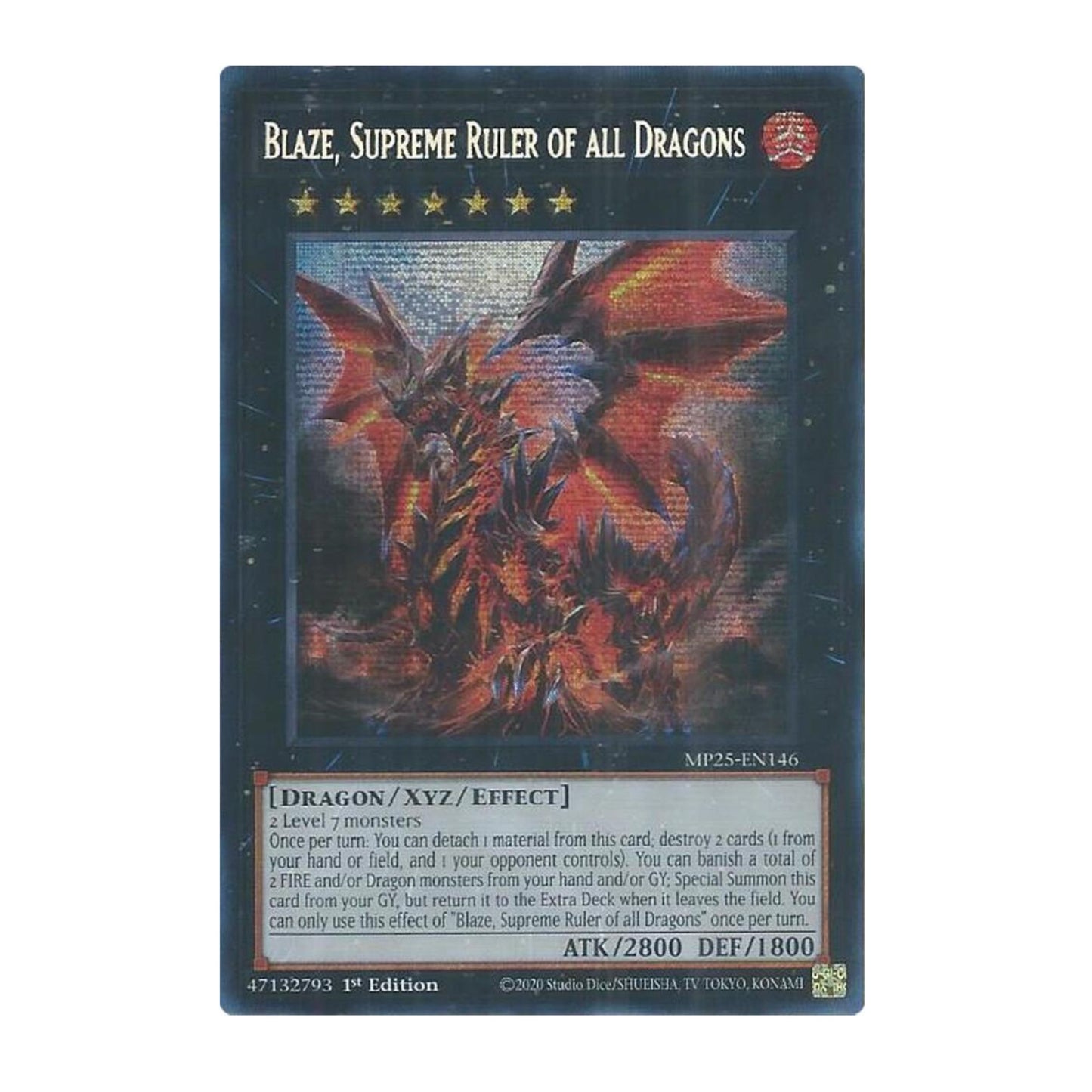 Yu-Gi-Oh! Blaze, Supreme Ruler of all Dragons - 2025 Mega-Pack (MP25)