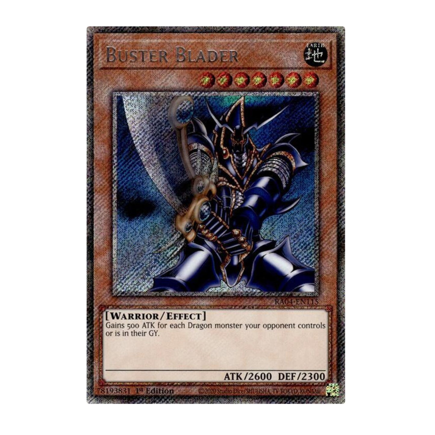 Yu-Gi-Oh! Buster Blader (Platinum Secret Rare) - Quarter Century Stampede