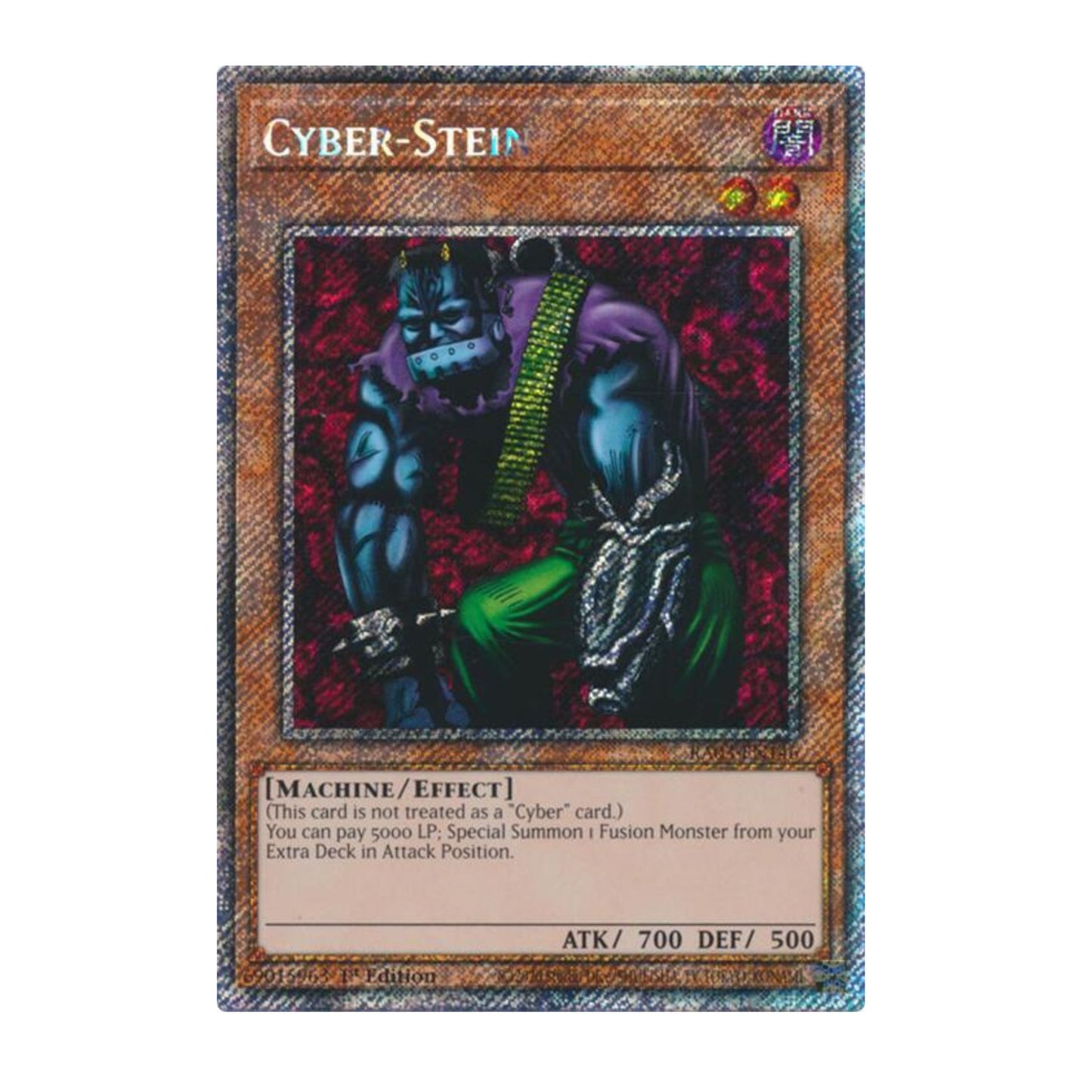 Yu-Gi-Oh! Cyber-Stein (Platinum Secret Rare) - Quarter Century Bonanza