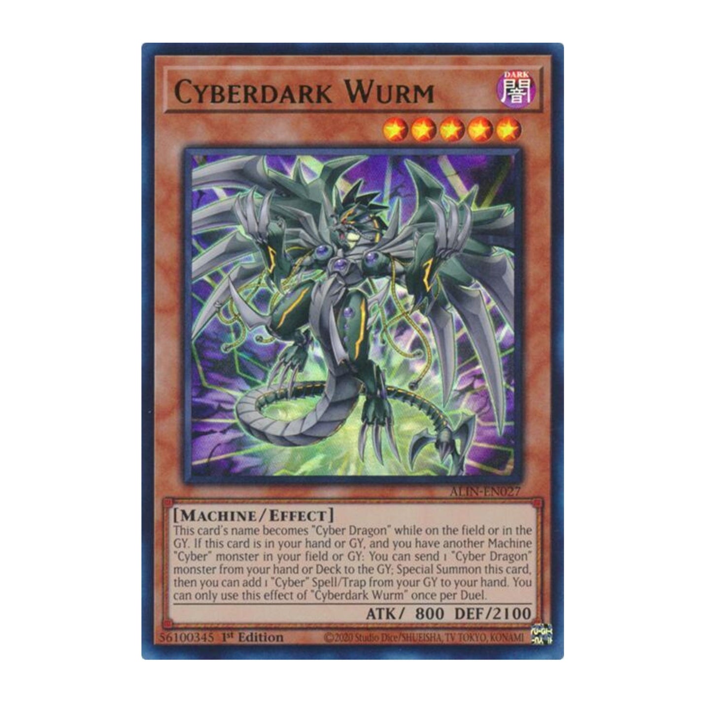 Yu-Gi-Oh! Cyberdark Wurm - Alliance Insight (ALIN)