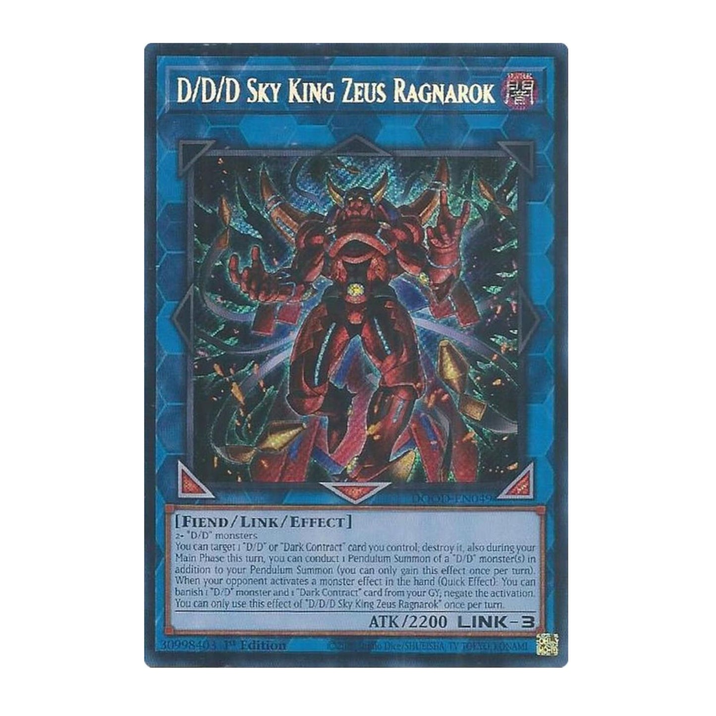 Yu-Gi-Oh! D/D/D Sky King Zeus Ragnarok - Doom of Dimensions (DOOD)