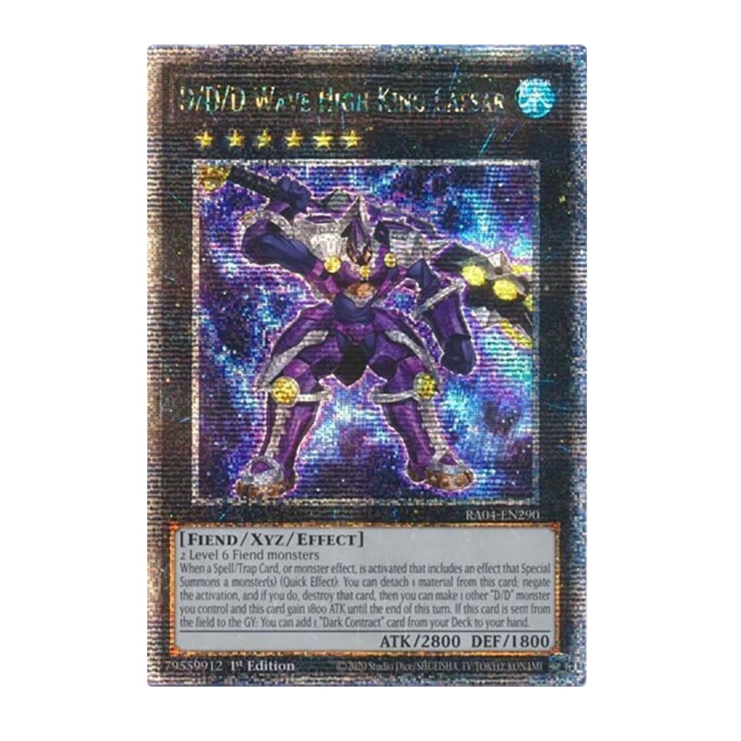Yu-Gi-Oh! D/D/D Wave High King Caesar (Quarter Century Secret Rare) - Quarter Century Stampede