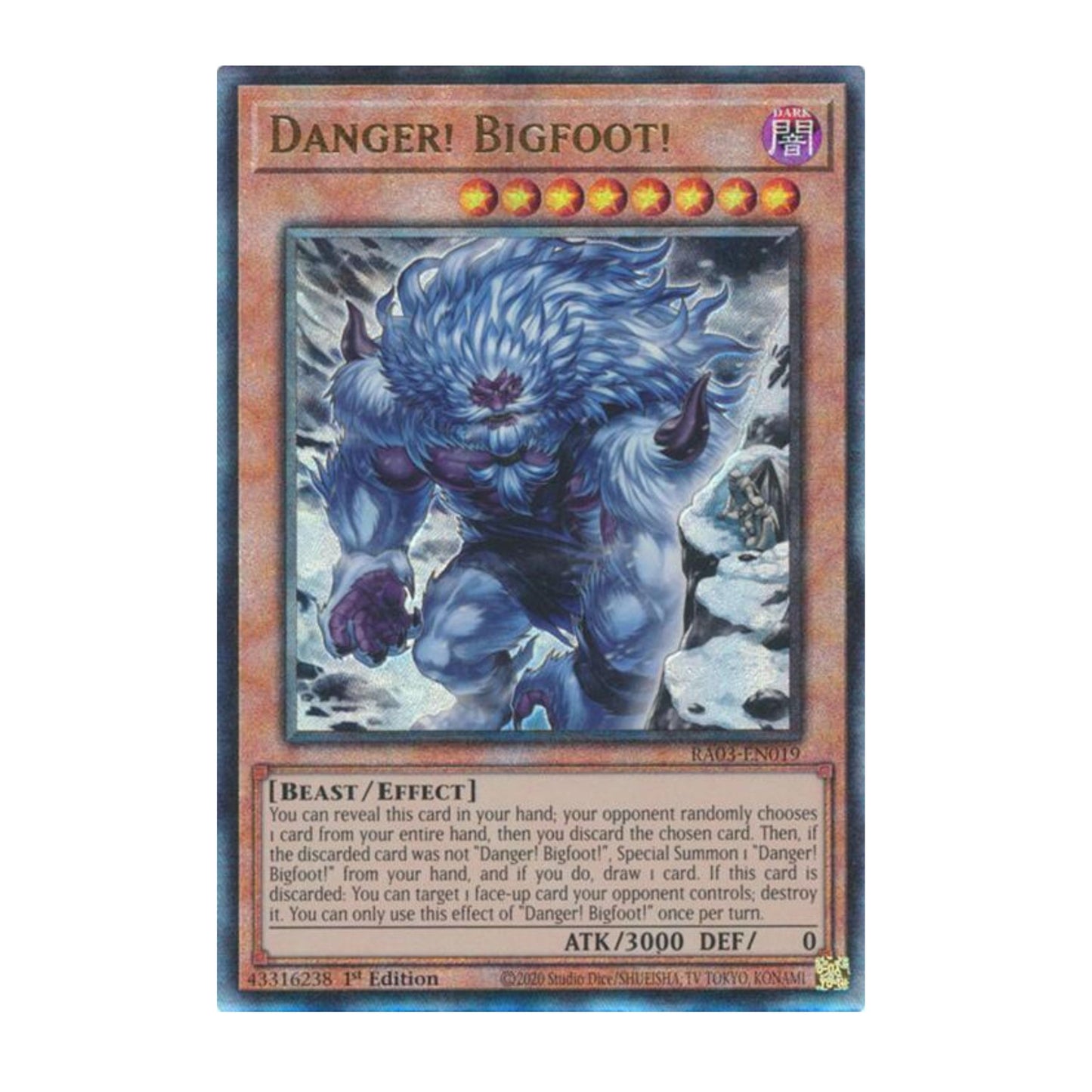 Yu-Gi-Oh! Danger! Bigfoot! (Alternate Art) (PUR) - Quarter Century Bonanza