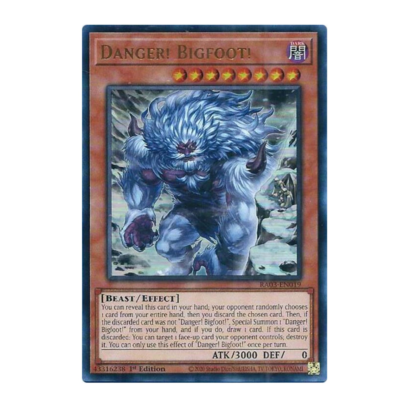 Yu-Gi-Oh! Danger! Bigfoot! (Alternate Art) (UR) - Quarter Century Bonanza
