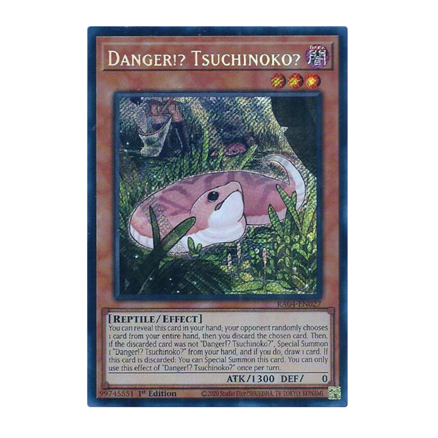 Yu-Gi-Oh! Danger!? Tsuchinoko? (Secret Rare) - Quarter Century Stampede
