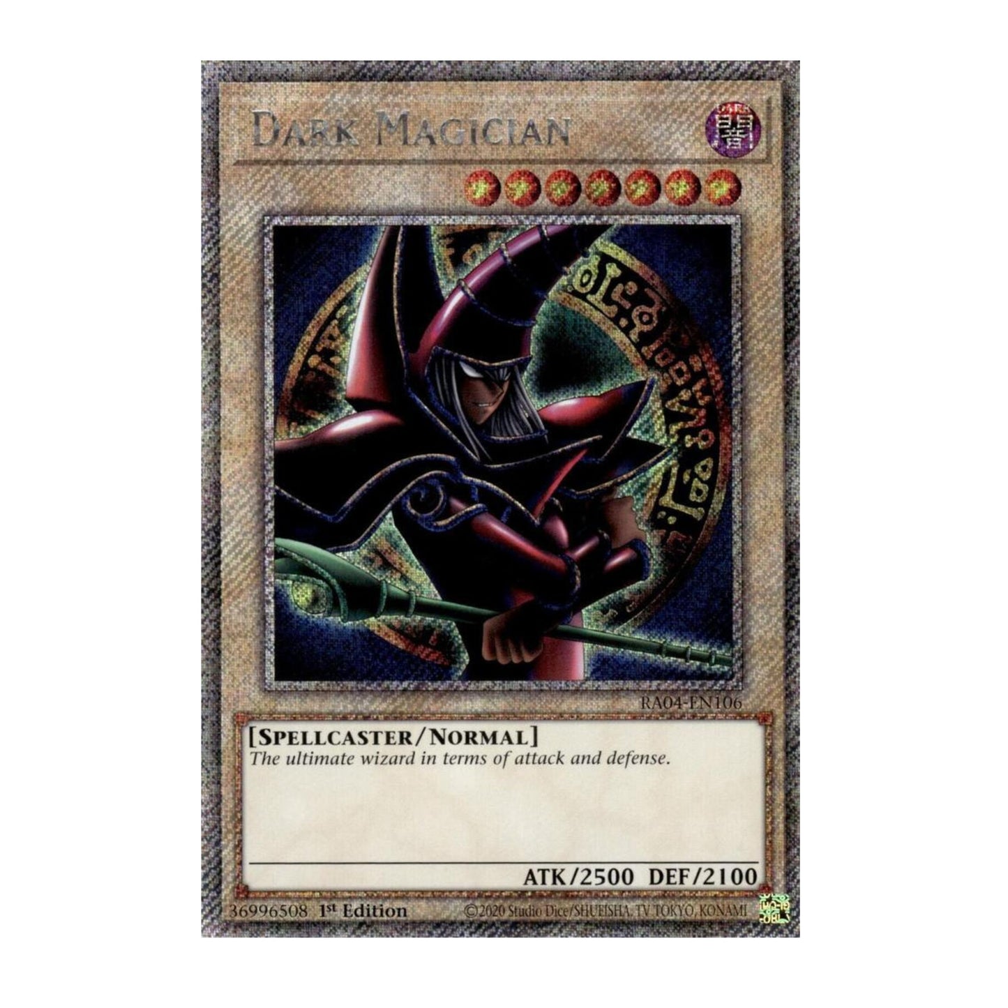 Yu-Gi-Oh! Dark Magician (Arkana) (Platinum Secret Rare) - Quarter Century Stampede