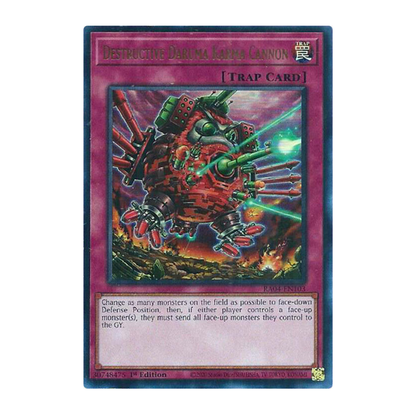 Yu-Gi-Oh! Destructive Daruma Karma Cannon (UR) - Quarter Century Stampede