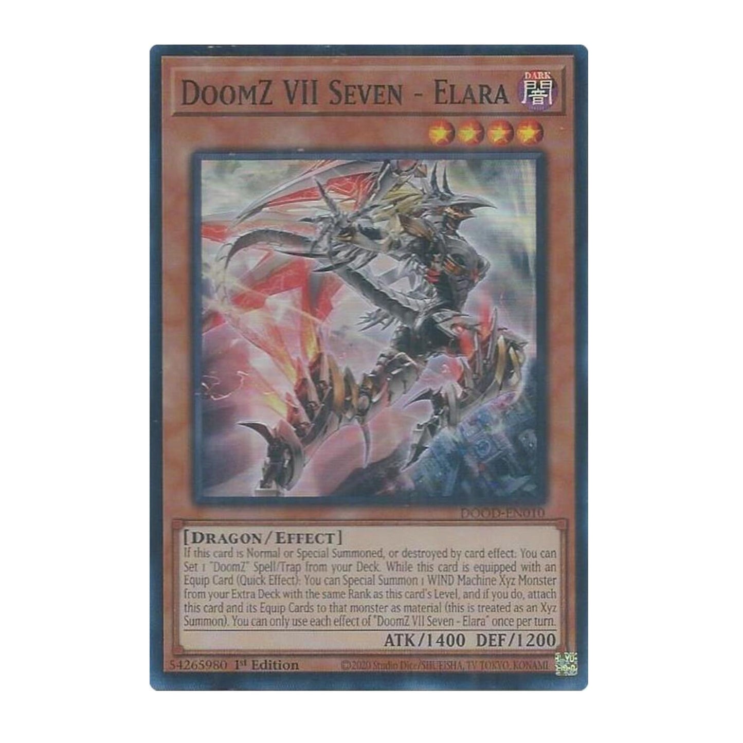 Yu-Gi-Oh! DoomZ VII Seven - Elara - Doom of Dimensions (DOOD)