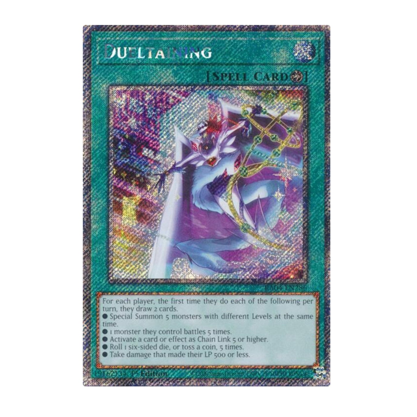 Yu-Gi-Oh! Dueltaining (Platinum Secret Rare) - Quarter Century Stampede