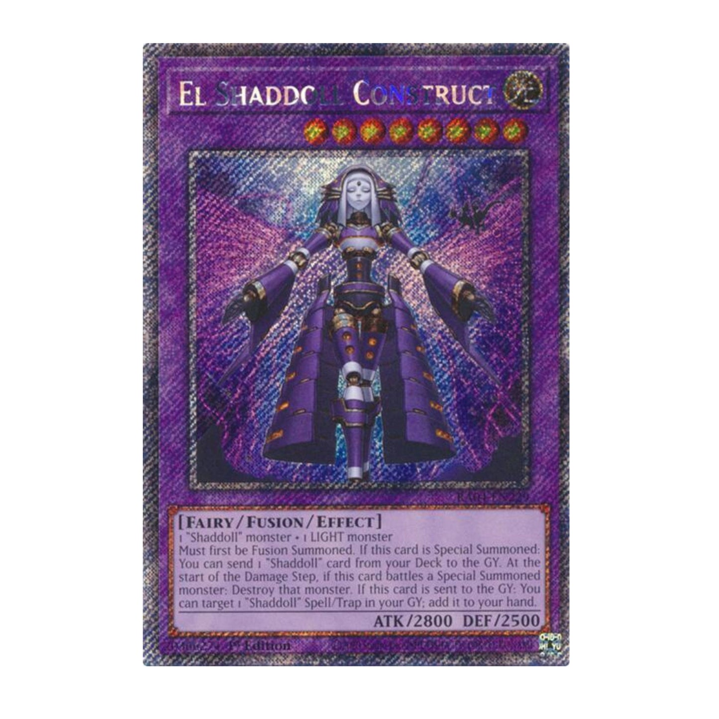 Yu-Gi-Oh! El Shaddoll Construct (Platinum Secret Rare) - Quarter Century Stampede