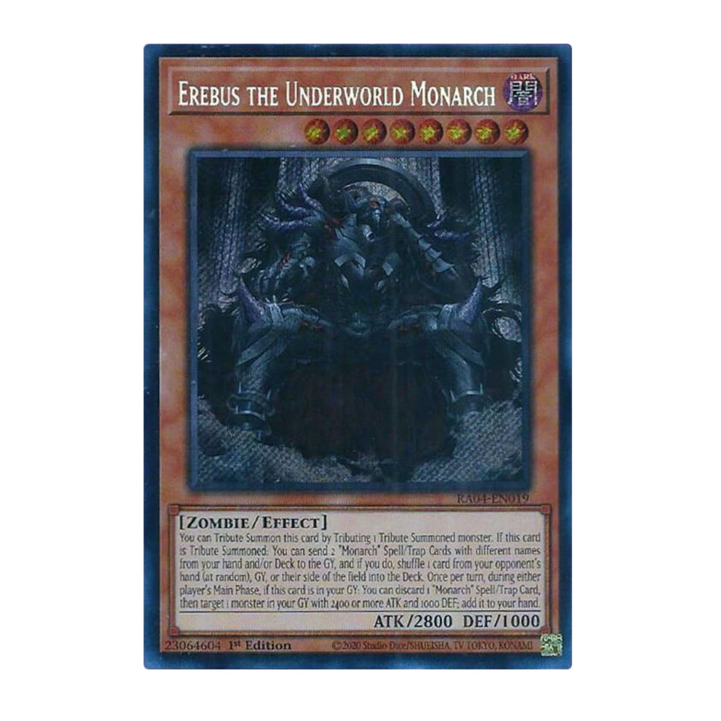 Yu-Gi-Oh! Erebus the Underworld Monarch (Secret Rare) - Quarter Century Stampede