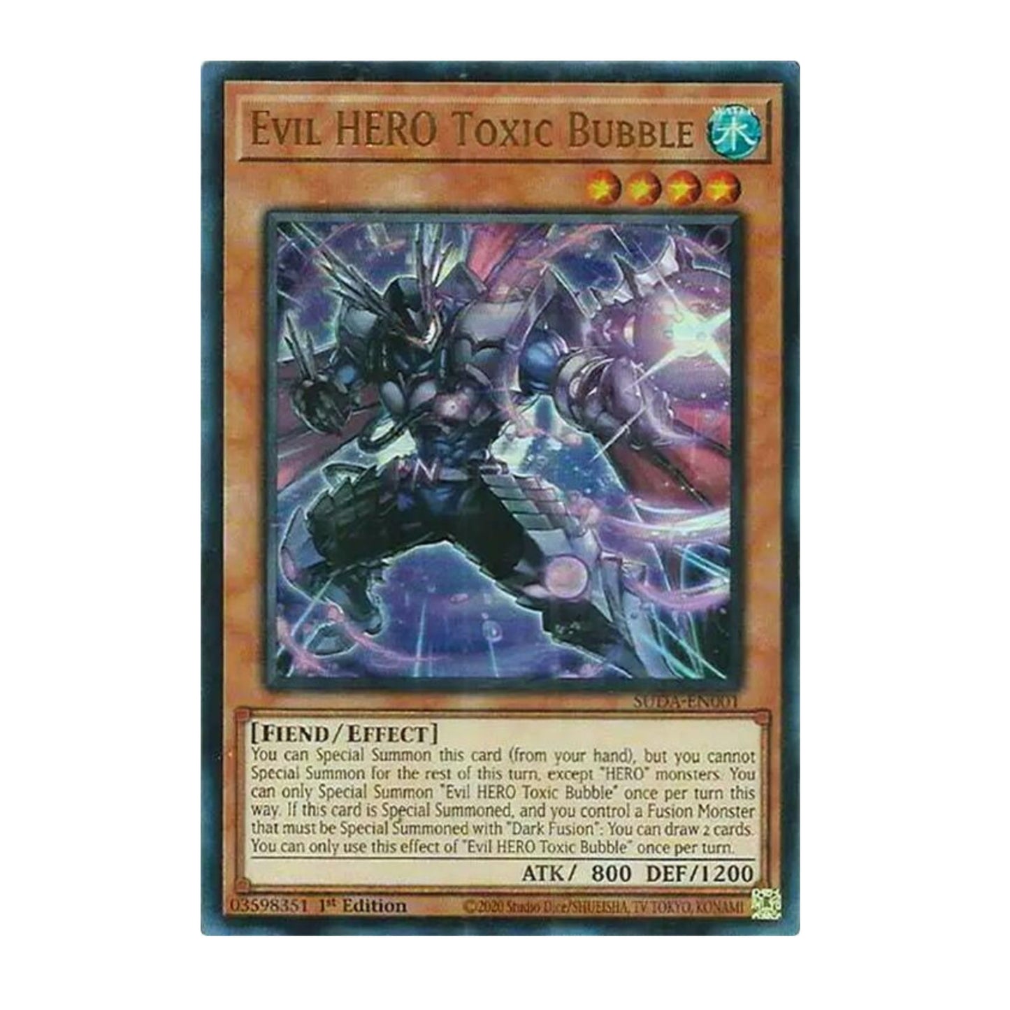 Yu-Gi-Oh! Evil HERO Toxic Bubble - Supreme Darkness (SUDA)