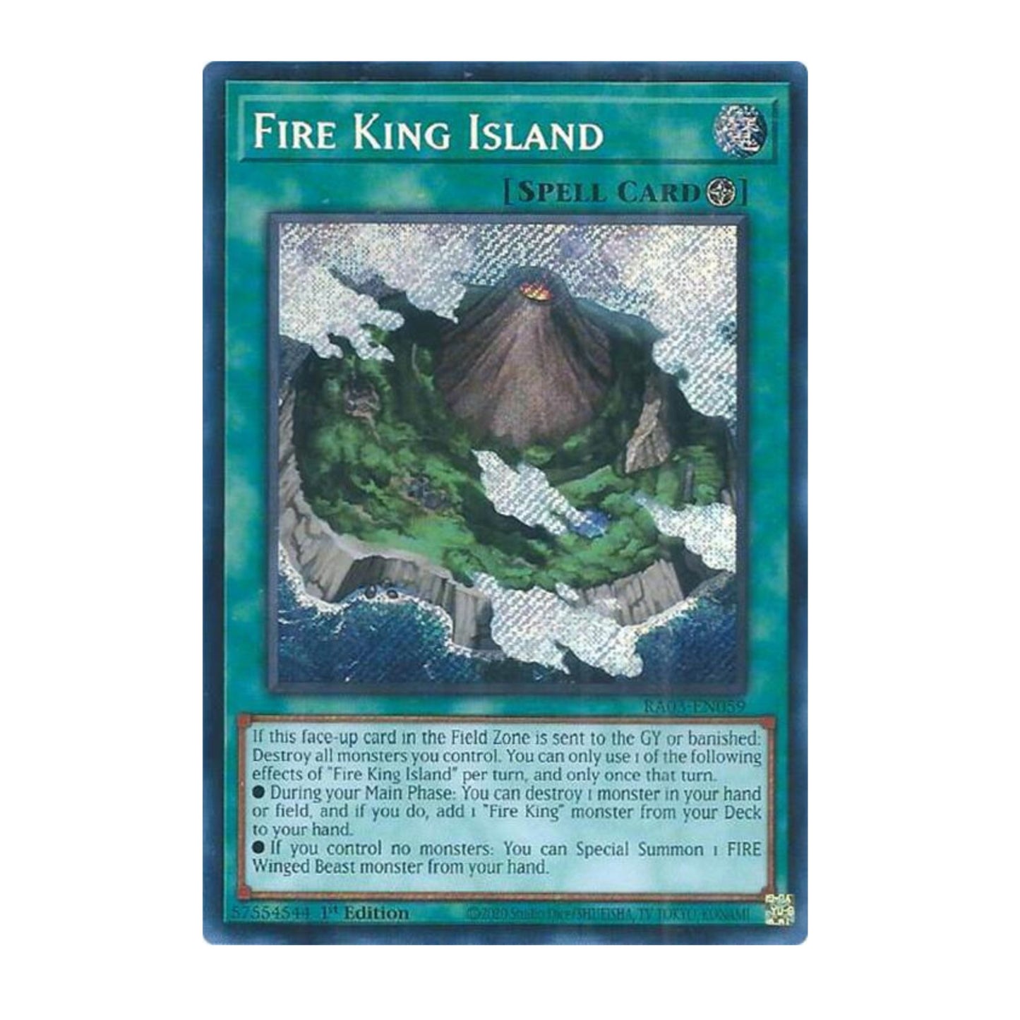 Yu-Gi-Oh! Fire King Island (Secret Rare) - Quarter Century Bonanza