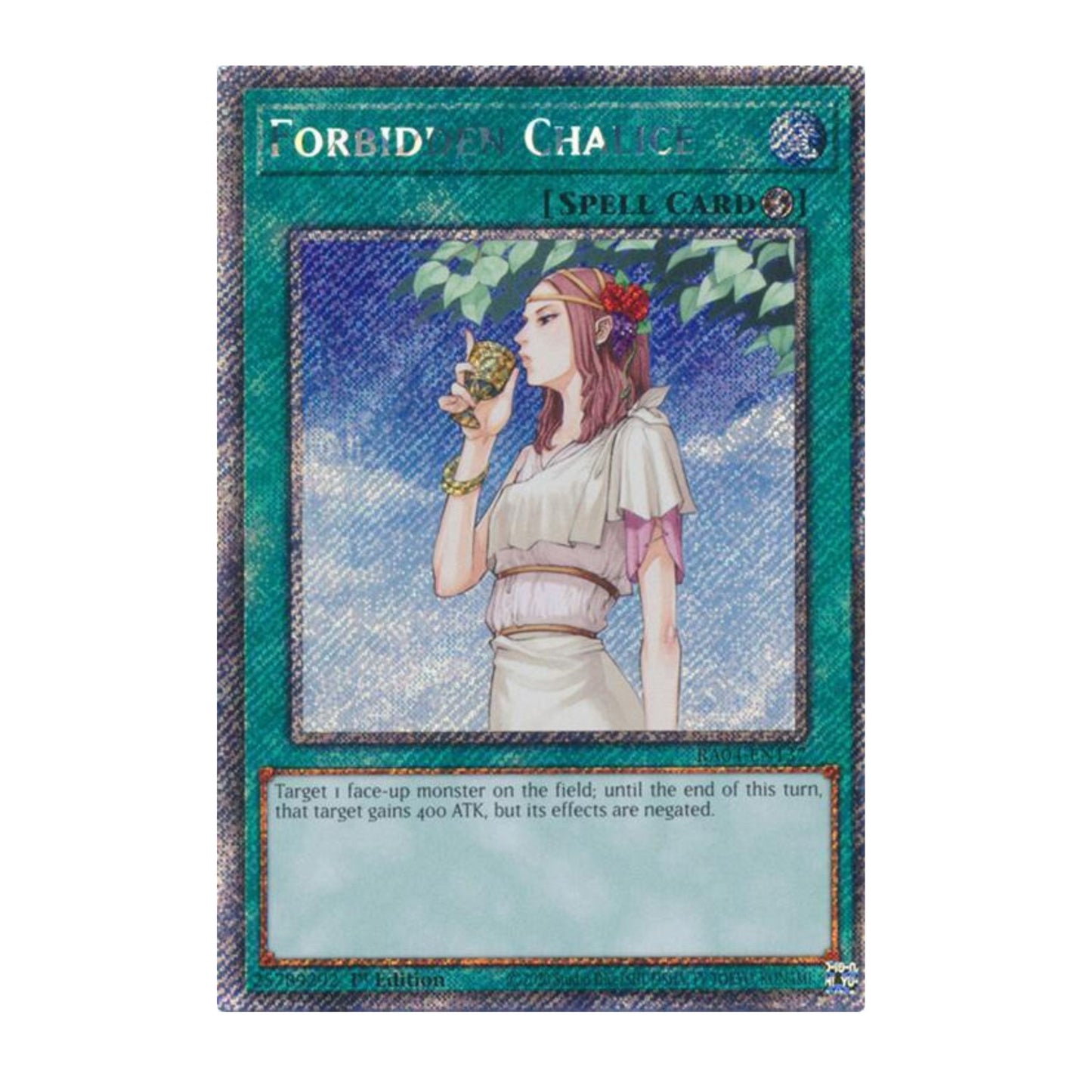 Yu-Gi-Oh! Forbidden Chalice (Platinum Secret Rare) - Quarter Century Stampede