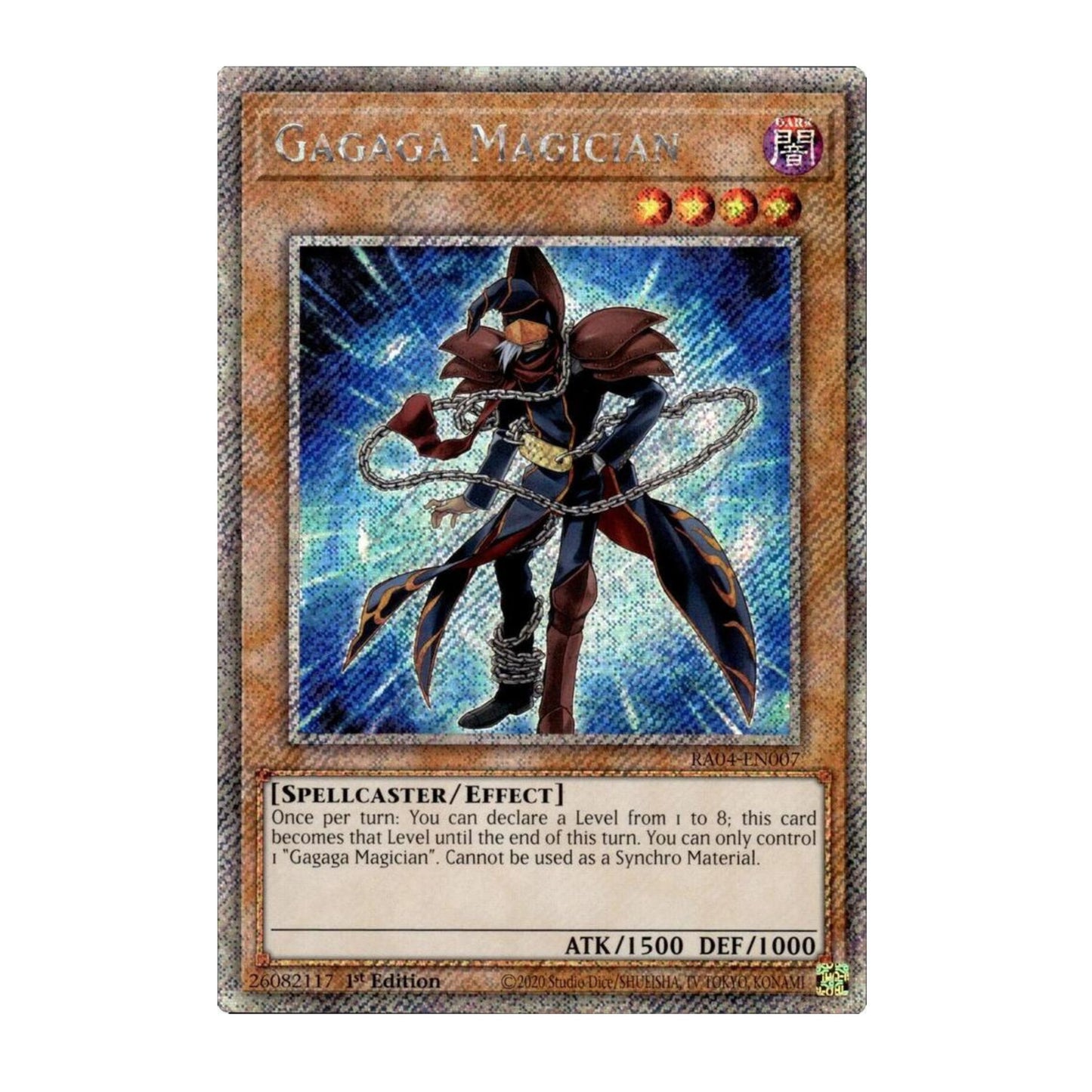 Yu-Gi-Oh! Gagaga Magician (Platinum Secret Rare) - Quarter Century Stampede