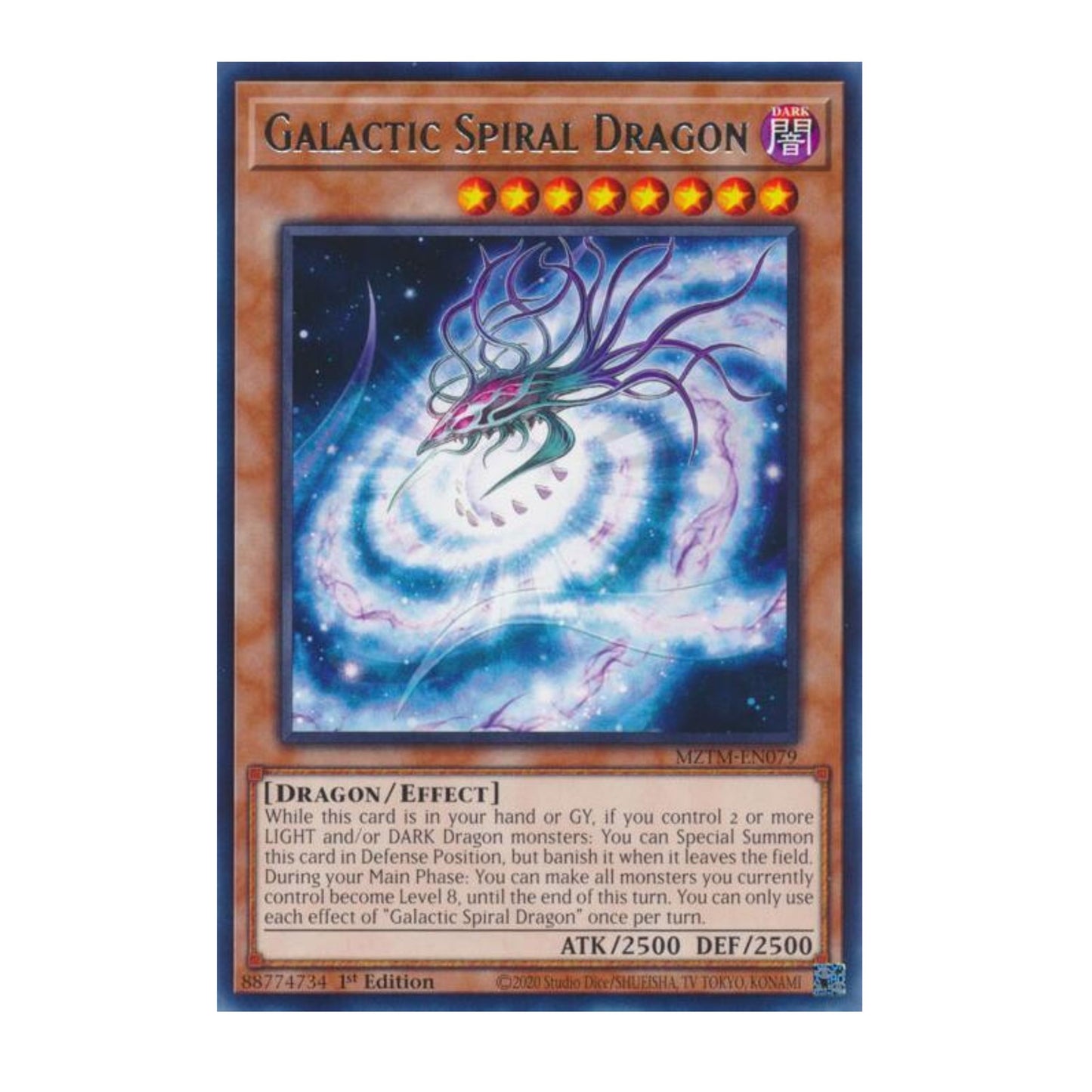 Yu-Gi-Oh! Galactic Spiral Dragon - Maze of the Master (MZTM)
