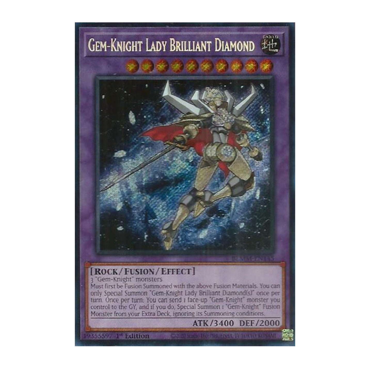 Yu-Gi-Oh! Gem-Knight Lady Brilliant Diamond - Battles of Legend: Monster Mayhem (BLMM)
