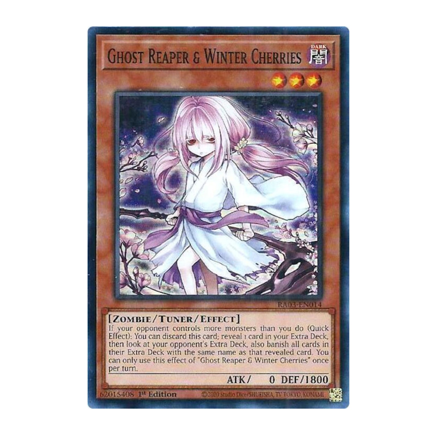 Yu-Gi-Oh! Ghost Reaper & Winter Cherries (Alternate Art) - Quarter Century Bonanza