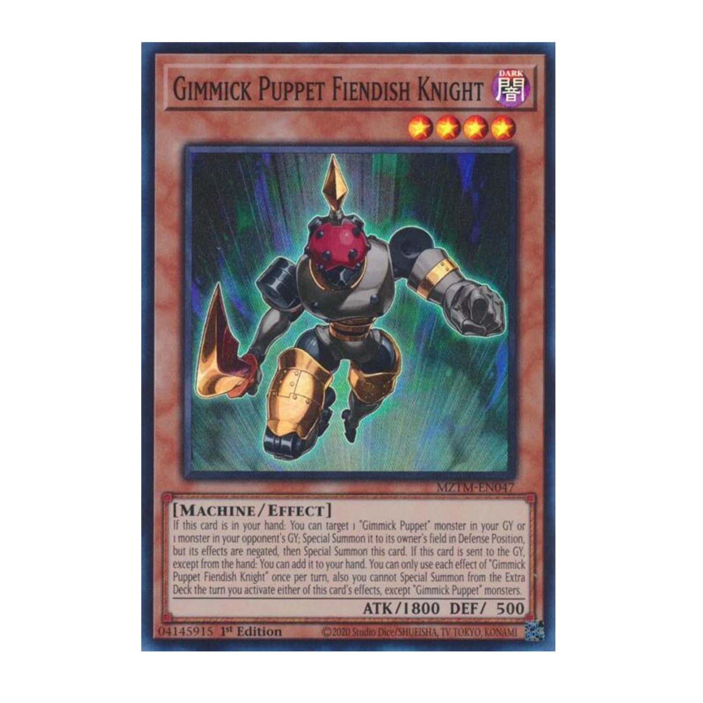 Yu-Gi-Oh! Gimmick Puppet Fiendish Knight - Maze of the Master (MZTM)