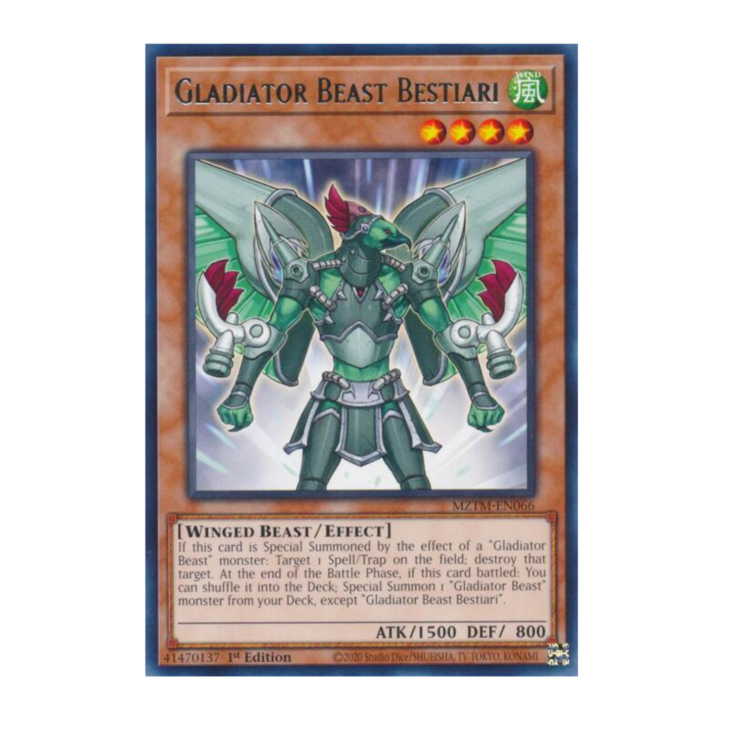 Yu-Gi-Oh! Gladiator Beast Bestiari - Maze of the Master (MZTM)
