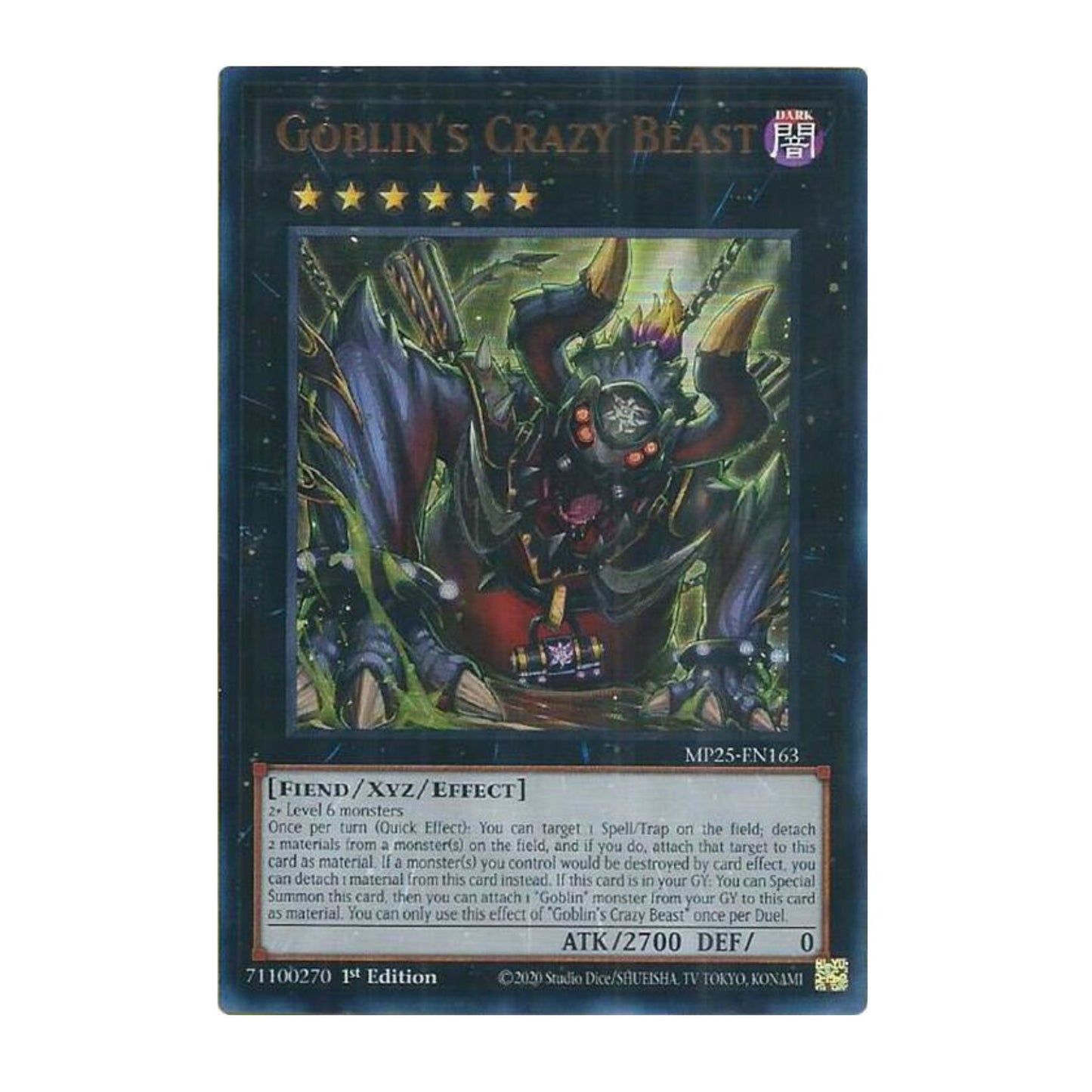 Yu-Gi-Oh! Goblin's Crazy Beast - 2025 Mega-Pack (MP25)