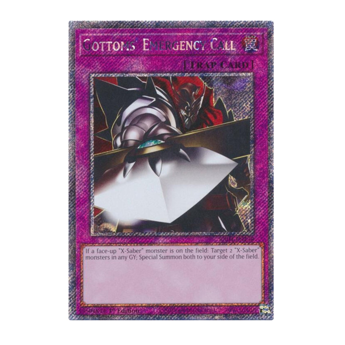 Yu-Gi-Oh! Gottoms' Emergency Call (Platinum Secret Rare) - Quarter Century Stampede