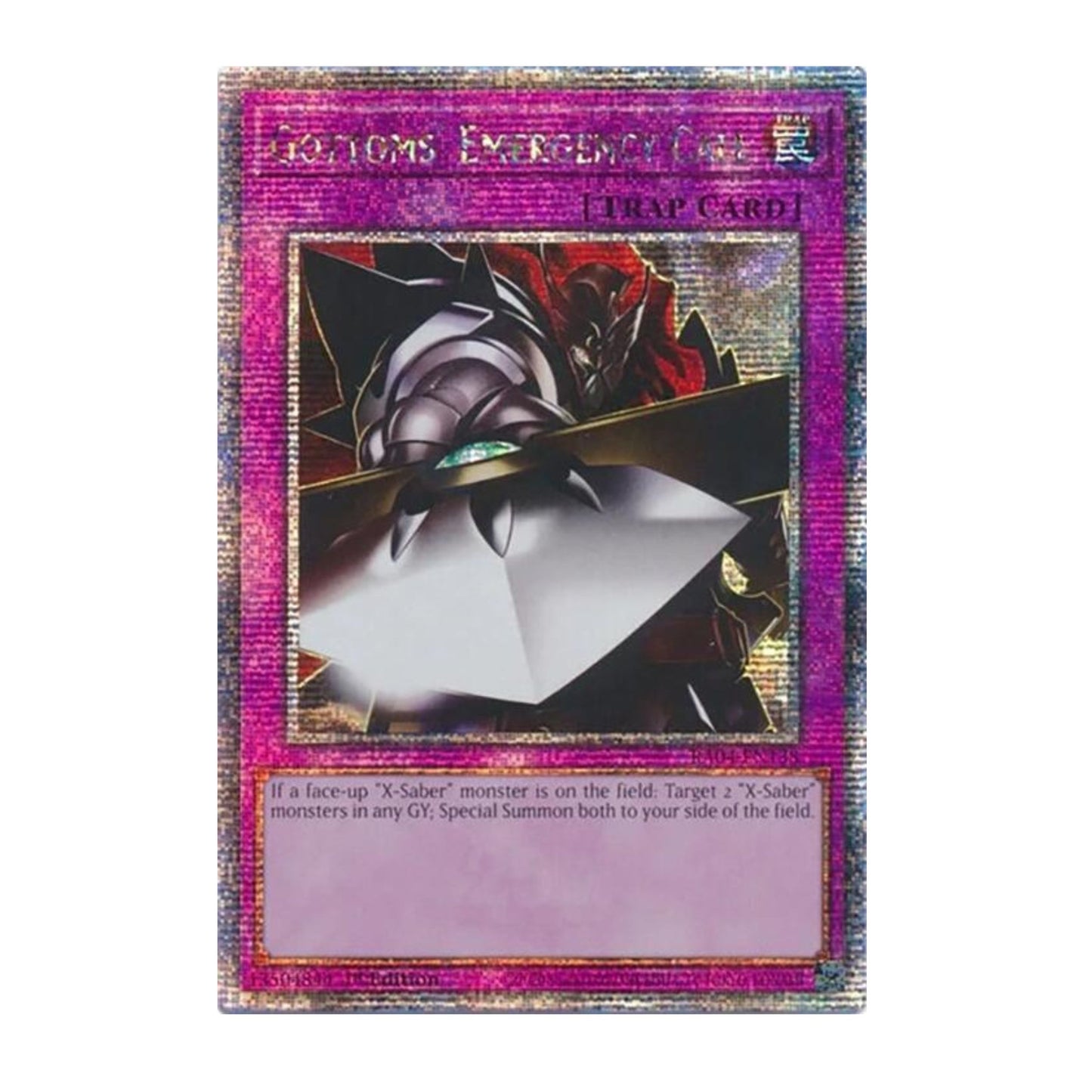 Yu-Gi-Oh! Gottoms' Emergency Call (Quarter Century Secret Rare) - Quarter Century Stampede