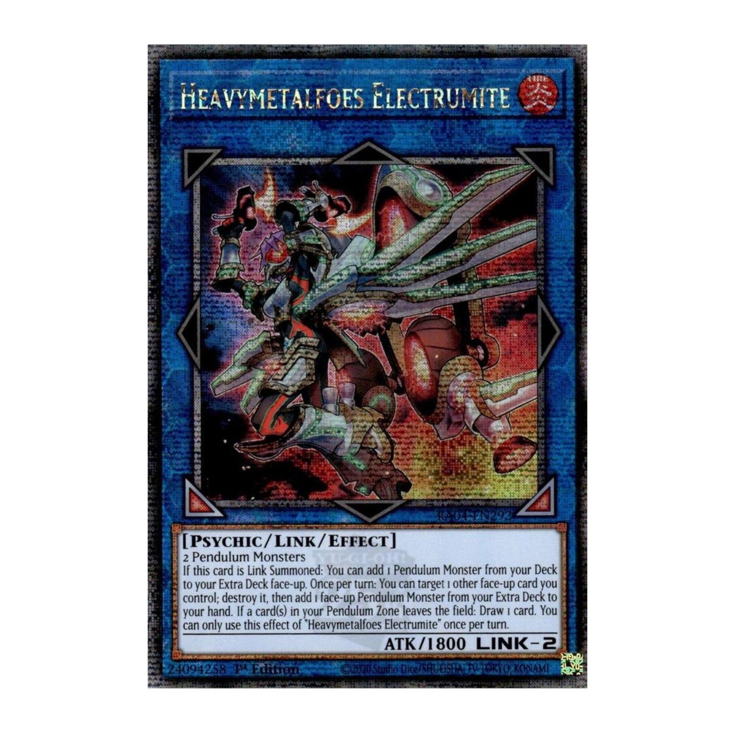 Yu-Gi-Oh! Heavymetalfoes Electrumite (Quarter Century Secret Rare) - Quarter Century Stampede