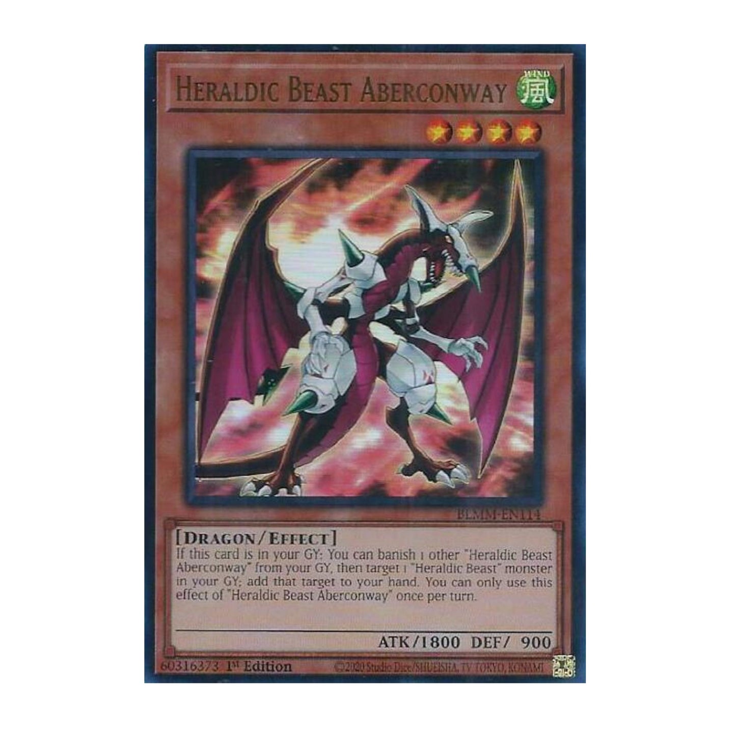 Yu-Gi-Oh! Heraldic Beast Aberconway - Battles of Legend: Monster Mayhem (BLMM)