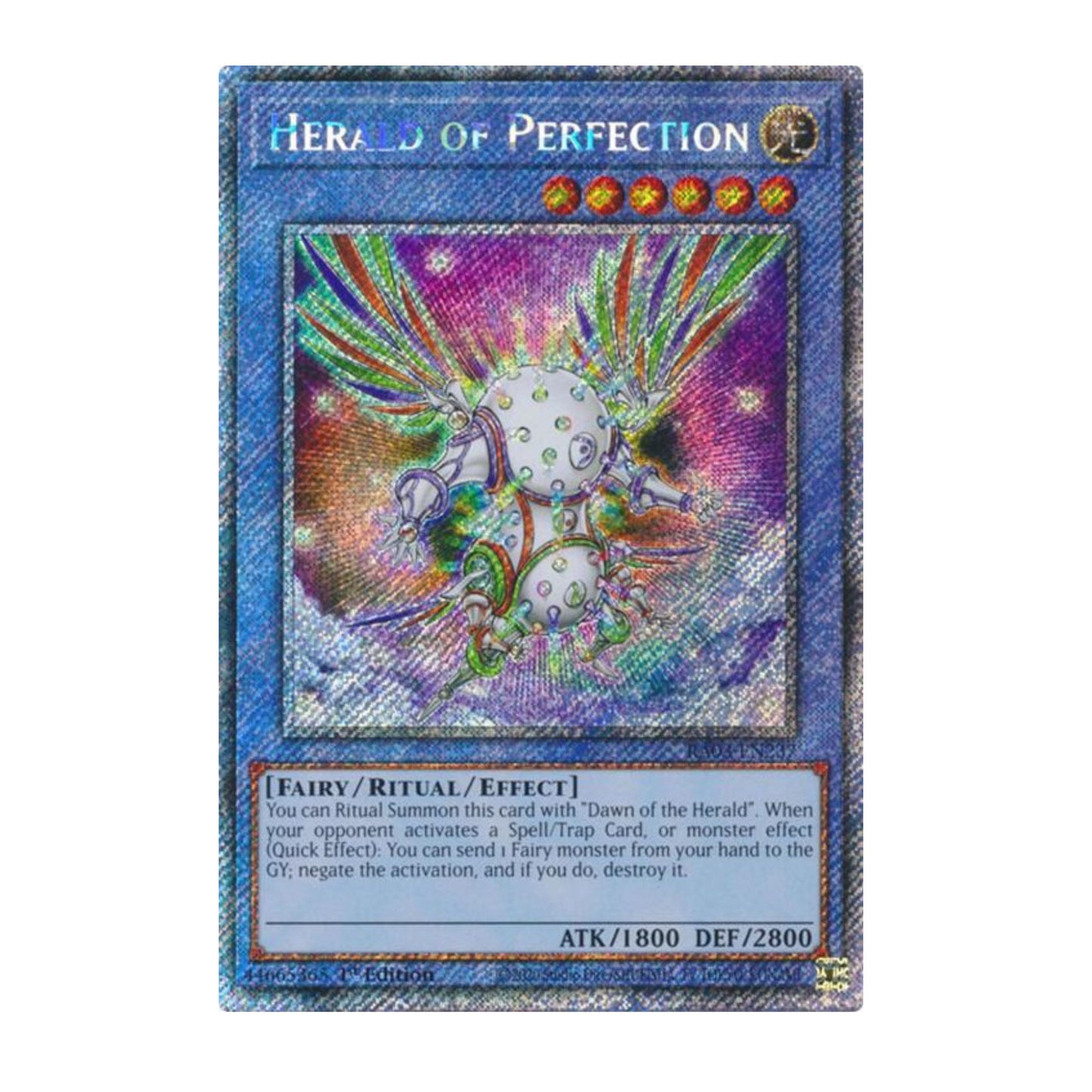 Yu-Gi-Oh! Herald of Perfection (Platinum Secret Rare) - Quarter Century Bonanza