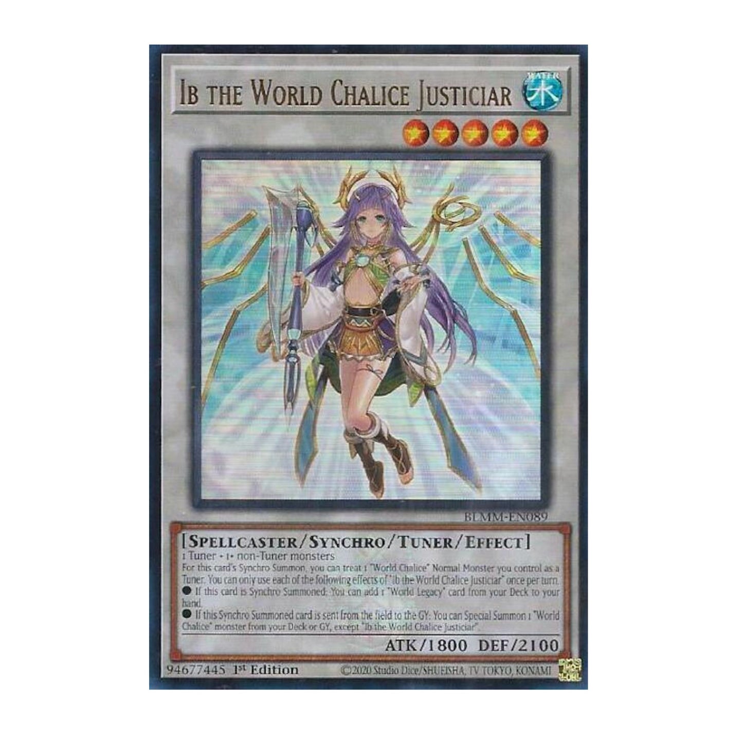Yu-Gi-Oh! Ib the World Chalice Justiciar - Battles of Legend: Monster Mayhem (BLMM)