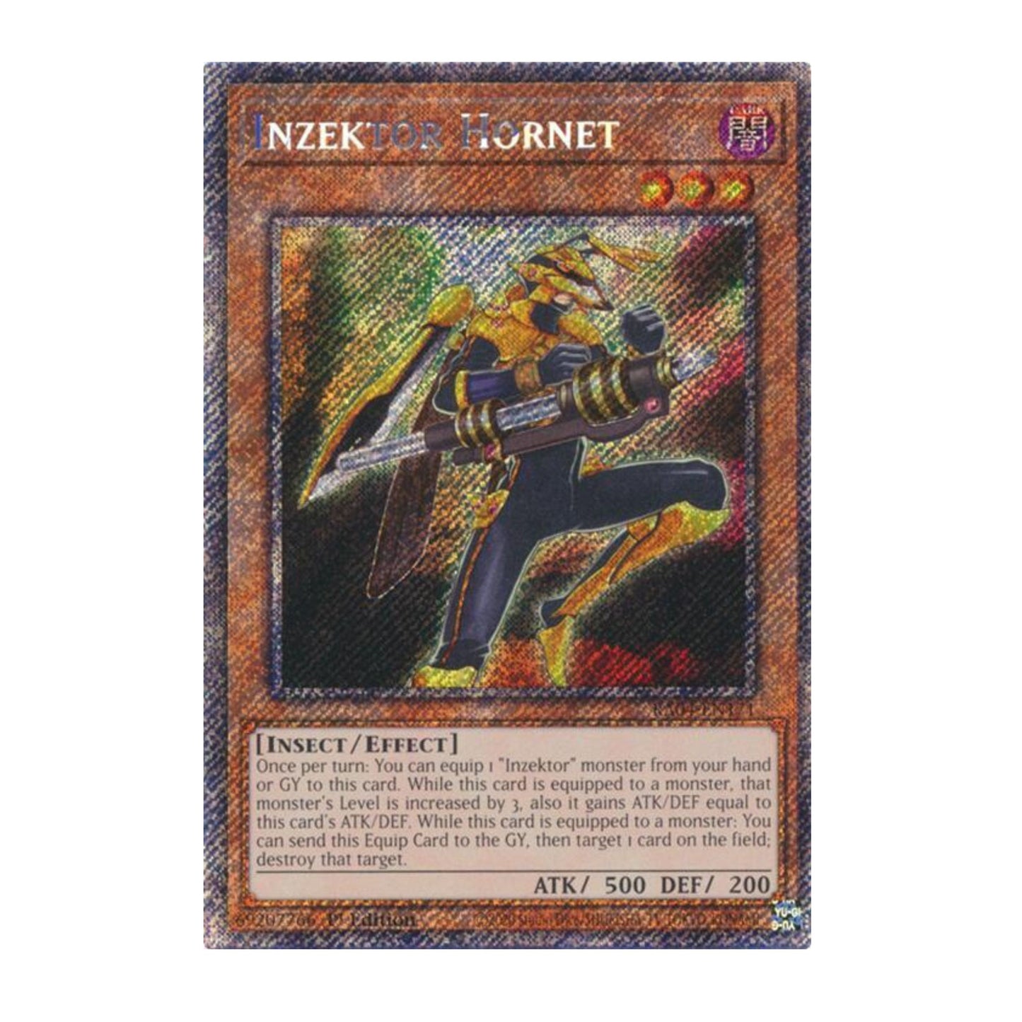 Yu-Gi-Oh! Inzektor Hornet (Platinum Secret Rare) - Quarter Century Stampede